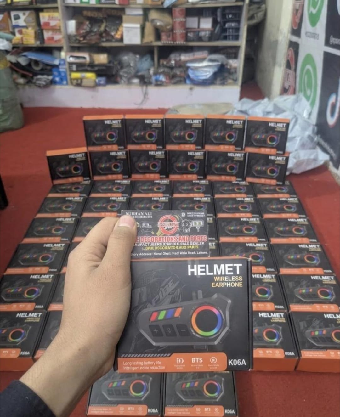 K06A Helmet Bluetooth Headset view 5