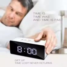 Digital Mirror LED Alarm Clock - product view 3