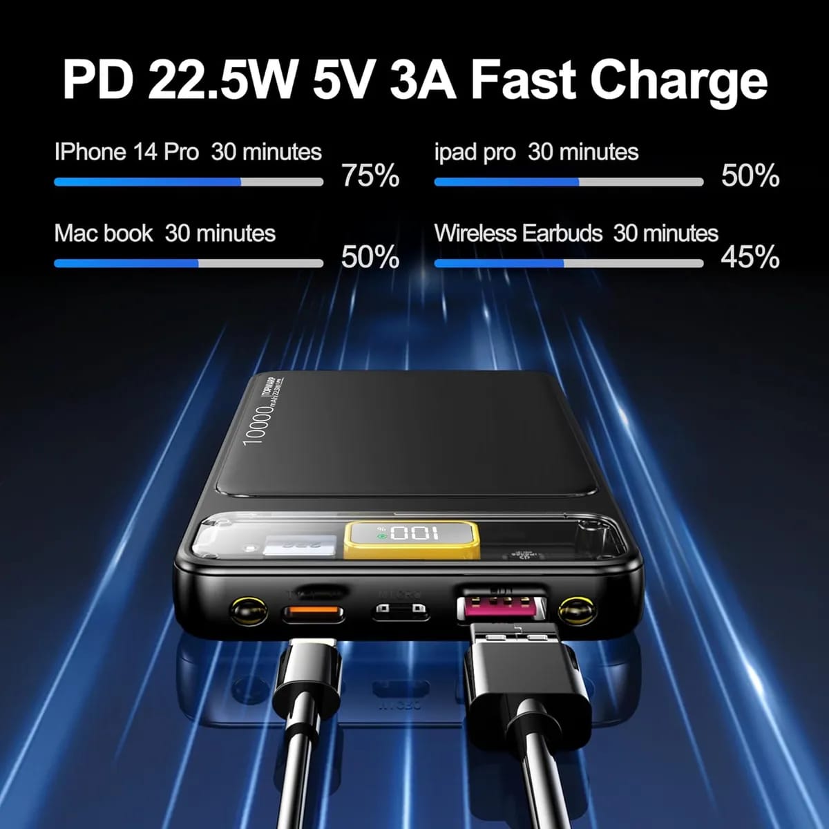 10,000mAh 22.5W Power Bank view 3