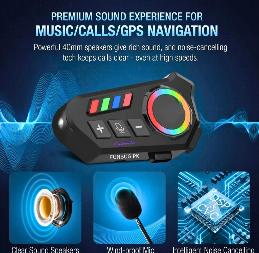 K06A Helmet Bluetooth Headset view 4