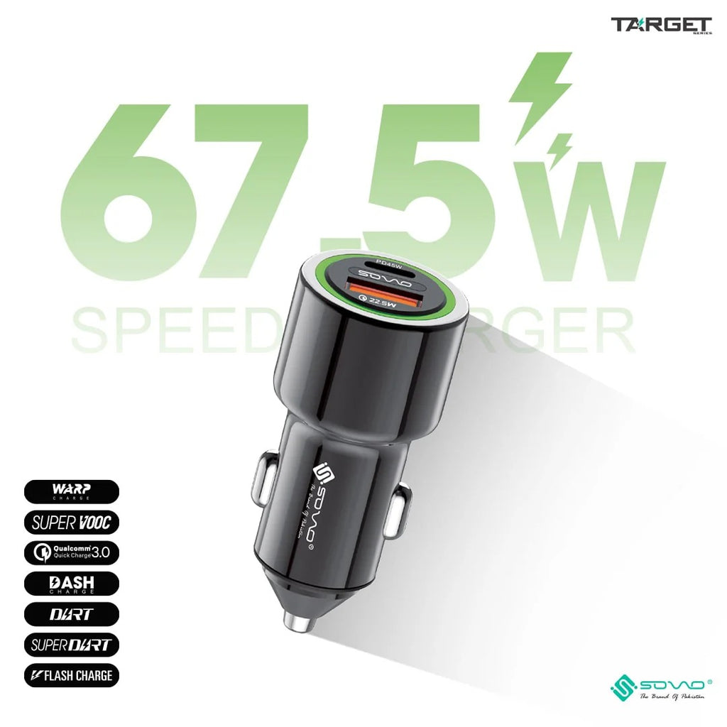 SOVO PD Fast Car Charger view 2