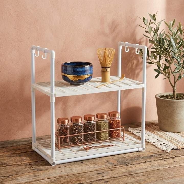 2-Tier Microwave Storage Rack - product view 2