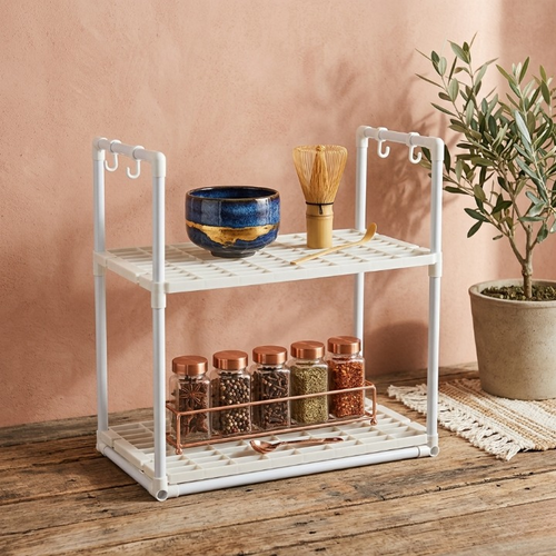 2-Tier Microwave Storage Rack - product view 2