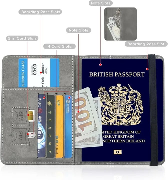 Premium Travel Passport Wallet - product view 1