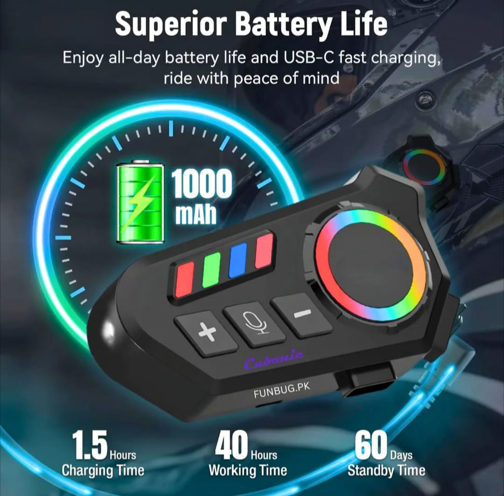 K06A Helmet Bluetooth Headset view 3