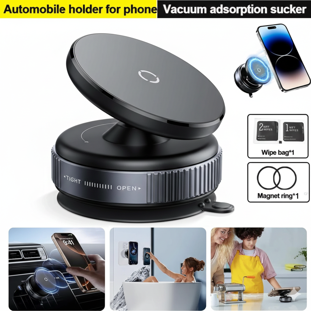 360° Magnetic Car Phone Holder view 3