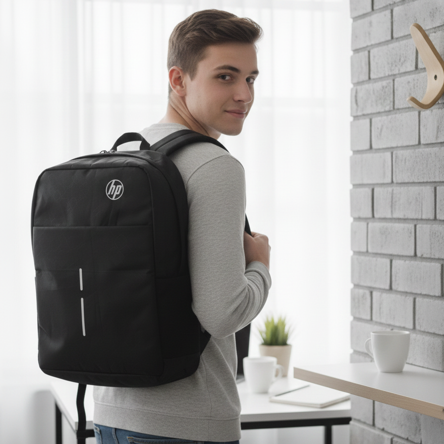 Lightweight Water-Resistant Laptop Backpack - product view 1