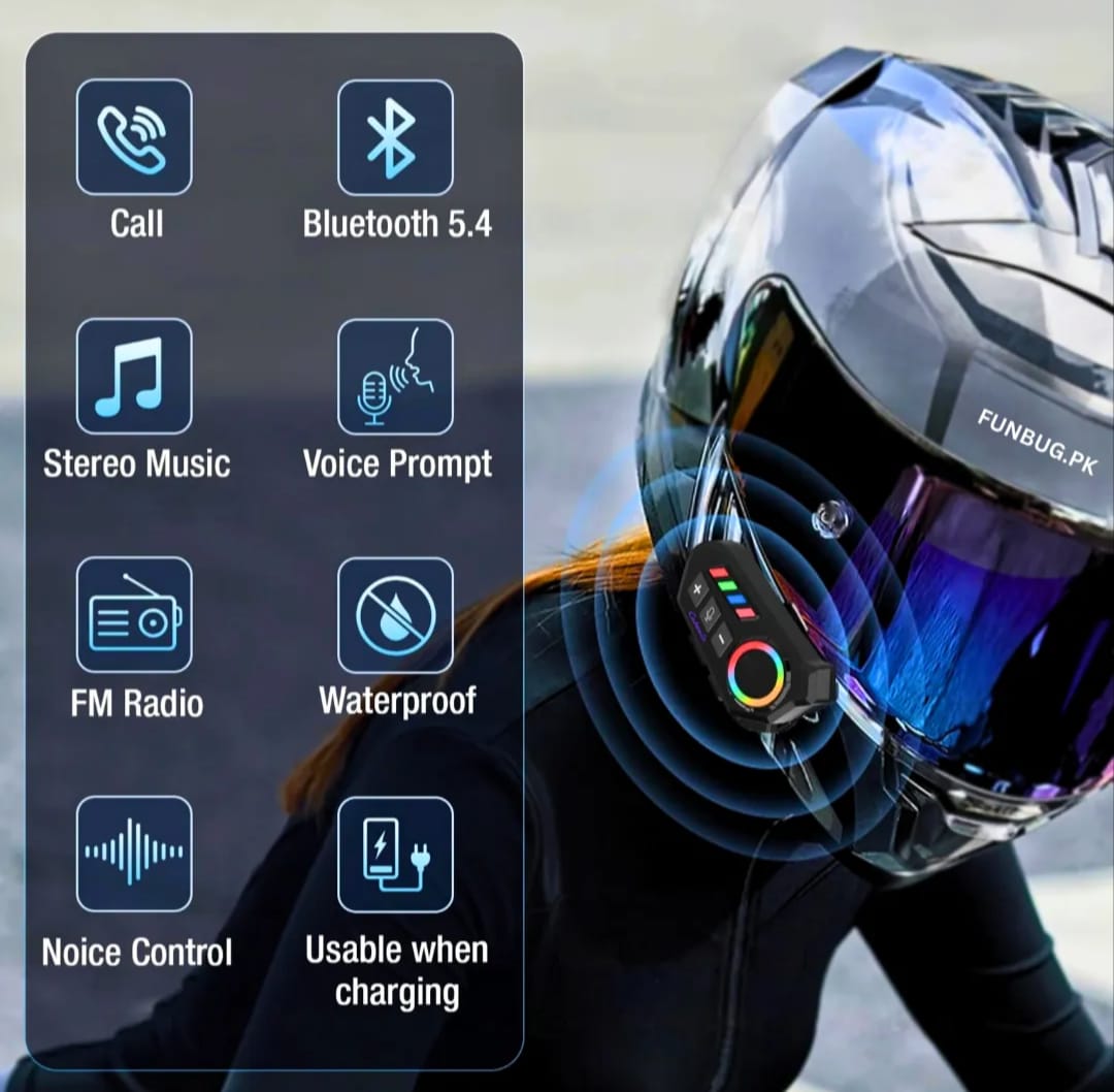 K06A Helmet Bluetooth Headset main product image